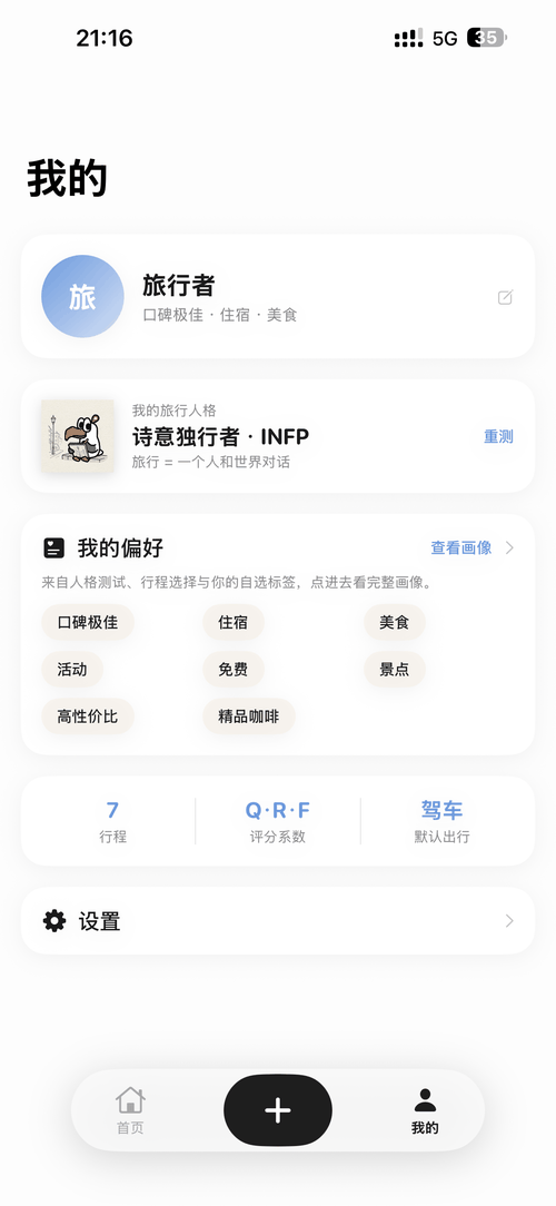 旅行人格档案